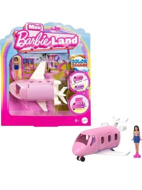 New Barbie Mini Pink Color-Change Jet with Doll. New In Package